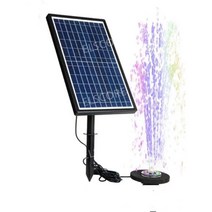 정원 태양광 분수 야외 물 장식 연못 태양열 미니분수대, 2W세퍼레이트타입(합금엣지)