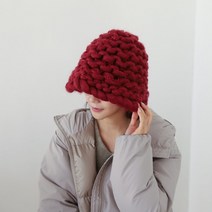 겨울 버킷햇 겨울모자 데일리 자이언트얀모자 자이언트 얀 뜨개실 망고실