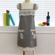 오너클랜 대박수예 프릴 앞치마[WB16C11], 그레이