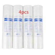 PP 코튼 필터 정수기 10 인치 1 미크론 침전물 카트리지 시스템 역삼투압 4 피스
