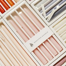 감성소품 오브제 막대초 테이퍼 캔들 휴식 크리스마스 양초 생파 파티 향초, 퍼플