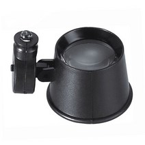 루페 루뻬아이 마스크 핸드 헬드 돋보기 LED 조명 안경 루페 10X 광학 렌즈 앰프 시계 수리, 한개옵션0