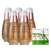 참존 골든실 24K 순금 미백+주름 앰플 30ml x5개 마스크팩 2매