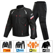 바이크 오토바이 레이싱 슈트 의류 복장 남자 자켓 방수 Chaqueta 모토 웨어러블 라이딩 프로텍션 Motocross Suit With CE Protrctor, 없음