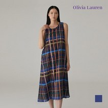 [올리비아로렌] 체크 프린트 롱원피스_VOCOAXM5211