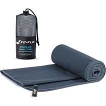 독일 아마존 Fit-Flip Microfibre Towel Many Colours and Sizes Compact Towels Sports Travel Beach Bath Larg, Dunkelgrau, 70x140cm - 1 Stück