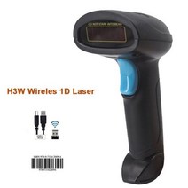 무선바코드스캐너 pda 휴대용 블루투스 2D 무선 QR 코드 스캐너 1D USB 금전 등록기 소기업용 리더, 04 H3W Wireless Laser
