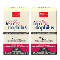 자로우 포뮬러스 2개세트 여성 펨 도피러스 50억 60캡슐 냉장보관용 Fem-Dophilus 5 BILLION 60 Capsules, 2개