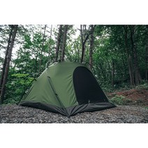 캠핑 고동 돔형 면텐트+우레탄 플라이 2~3인용, 카키