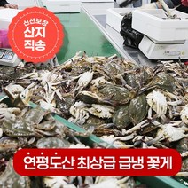연평도 100% 활꽃게를 급냉한 냉동꽃게, 숫꽃게 2kg
