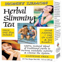 21 세기 초본 슬리밍 차 꿀 레몬 24 티백 Honey Lemon 21st Century Herbal Slimming Tea Honey Lemon 24 tea bags, 1set