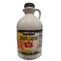 붙이는 미니핫팩증정] MAPLE SYRUP 코스트코 시럽 100% 순수한 메이플시럽 1L / 베이커리 1리터 1통, 1>  1통