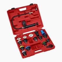 킴스공구 KT-1005C 라디에이터 냉각수 압력 테스트기 부동액 누수 감지 테스터 세트