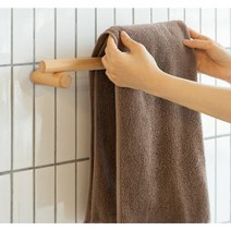 도모 원목 수건걸이 화장실타월걸이대