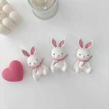 귀여운 가죽 토끼 인형 차량용 석고방향제 디퓨저, 잉글리쉬페어앤프리지아