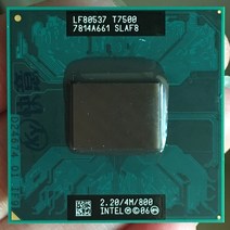 cpu 성능 메인보드 그래픽 카드 하드웨어인텔 코어 2 듀오 T7500 CPU 노트북 프로세서 PGA 478 cpu 100%, 한개옵션0