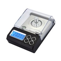 실험실 고정밀전자저울 50g/0.001g 정밀 디지털 밀리그램 스케일 20g 0.001 수평 전자 저울 파우더 골드 쥬, 50g 0.001g