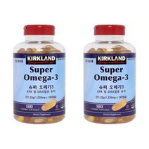 코스트코 커클랜드 슈퍼 오메가3 1 229mg x 180 캡슐 x 2개