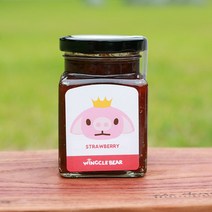 (주)큐블코퍼레이션 무설탕 천연 수제 윙클베어 딸기잼 220g, 1개