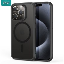 ESR 클래식 하이브리드 케이스 아이폰 호환 15 프로 맥스 맥세이프 플러스용 클리어 백 커버 HaloLock 포함
