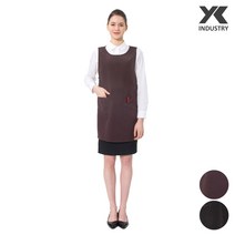 예경 구김없는 포그니 원피스 앞치마, 밤색, 1개