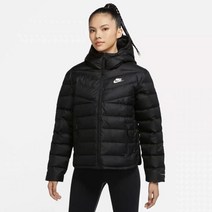 나이키 우먼스 써마 핏 경량 덕다운 숏패딩 자켓 DR1585-010
