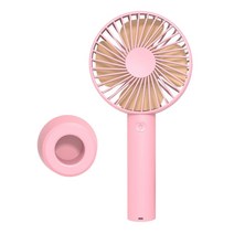 소형 휴대용 팬 사무실 책상 상단 USB 충전식 휴대용 기숙사 미니 팬, 분홍색