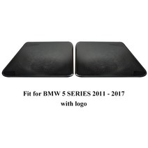 시트우퍼 자동차용BMW 5 시리즈용 ABS 자동차 인테리어 시트 에어컨 콘센트 아래 벤트 더스트 플러그 스피, 04 black with logo
