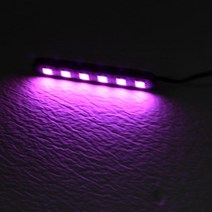 카포카 오토바이 6 LED 싸이키 파박이 (개당판매) 배탈통 탑박스 PCX, 핑크, 1개