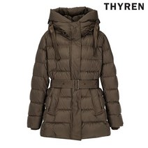 티렌 벨티드 슬림 후드 다운점퍼 L204PWD906