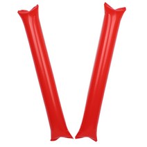 파티해 응원용 팡팡막대풍선(1쌍), 레드