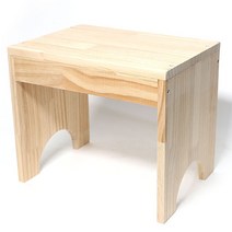 꼬마의자 전화받침 원목반제품 M-02-109, 1개