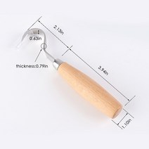 우드카빙 조각칼 조각도 키트 1PCS 목공 너도밤 나무 타원형 핸들 Scimitar 스트레이트 나이프 조각 칼 홈