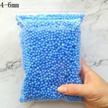 15g 4-6mm 여러 가지 빛깔의 폴리스티렌 스티로폼 폼 비즈 다채로운 미니 볼 필러 상자 병 공예 DIY 장식, 05 4-6mm Blue 15g_01 4-6mm