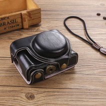 큐티 적용 소니 ZV1 디지털 백 마이크로 싱글 ZVE10L 카메라 가방 브이로그 신기 ZV-1 가죽 케이스, Zv1블랙+핸드로프일체형