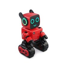 ai 로봇 지능형 프로그래밍 원격제어 RC 2.4G 터치 감지 음악 댄스 모델 대화형 토이 전기, 레드