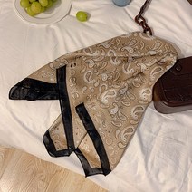 레트로 프렌치 스카프 머리끈 머리띠 여자 묶음 머리띠 머릿수건