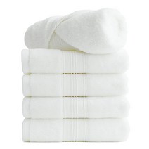 타월톡톡 호텔수건 코마사 30수 180g 고급 수건, 화이트, 5장