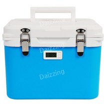 온도계 아이스 박스 보냉 병원 의료용 운송 상자 의약품 냉장 보관함 쿨러, 12L온도표시/스트랩/아이스팩