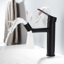 TP88193 Above Counter Basin Stainless Steel Universal Hot And Cold Faucet, Black, 상세페이지 참조