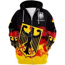 피파 월드컵Tessffel 최신 독일 국기 NewFashion 남성/여성 재미있는 가을 운동복 3d 프린트 캐주얼 후드, 02 zipper_11 7XL