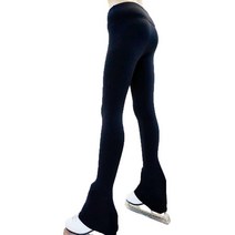 UniqGarb 여아용 아이스 스케이팅 팬츠 폴라텍 따뜻한 플리스 피겨 스케이팅 레깅스 여성용 UGSP1 블루 폴라텍 / 커프, Child S (6-7)