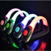 LED 암밴드 야간 밤바리 안전 발광 밴드 오토바이 바이크 용품 반사판 배달대행 슈퍼커브, 옐로우