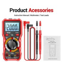 캐퍼시터 차량용 캐패시터SZ301 디지털 멀티 미터 전문 자동 전압계 AC DC 220V 저항 커패시터 다이오드 NC, 04 SZ302 red