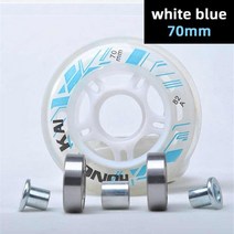 어린이용 롤러 스케이트 신발 바퀴 64 68 70 72 24mm 휠 abec7 베어링 스페이서 부싱 슬리브 8 개, 02 YELLOW
