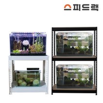 스피드랙 에어컨 실외기 선반 다이 앵글 설치 1단 2단, 화이트, 700 x 700, 1500(h) - 2단