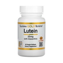 캘리포니아골드뉴트리션 루테인 지아잔틴 비타민A 제아잔틴 메리골드 금잔화 추출물 60캡슐, 1개, 기본