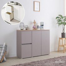 milovhi 사무실 탕비실 정수기다이 1200 홈카페수납장 커피머신선반 주방하부장, 주방 선반장, 메이플그레이