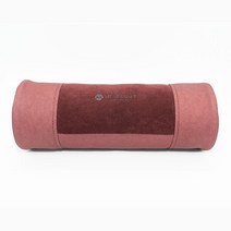 뫼르소 샤무드 알칸타라 차량용 요추 목 쿠션 허리 받침대 자동차 고급 헤드 베게 보호대 휴대용 기내 여행 소파 사무실 의자 목거치대 피로감완화 무독성 안전성인증 국내산 최고의품질, 버건디샴페인