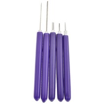 만들기 자이언트 센터피스 페이퍼 플라워 종이꽃 chzimade 5pcs 스테인레스 스틸 퀼링 종이 펜 휴대용 pvc 핸들 공예 diy 종이 접기 스크랩북 슬롯 종이 퀼링 도구, 사진으로